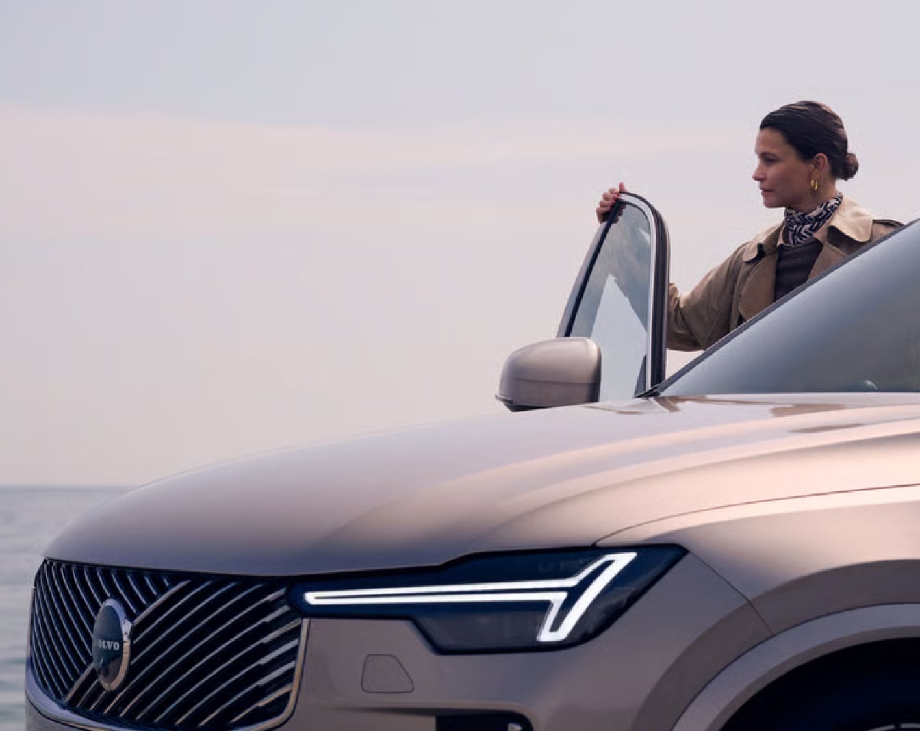 Volvo XC90 and Person