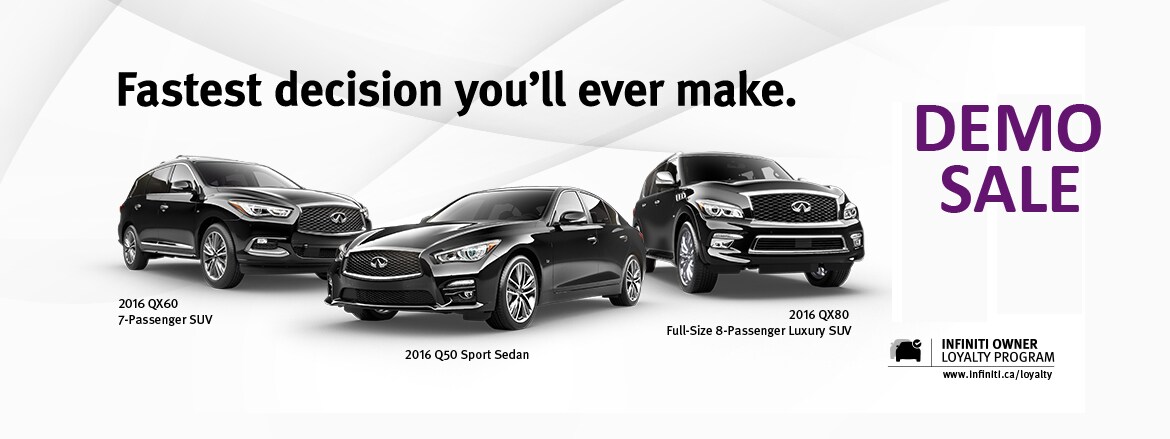 Infiniti DEMO SALE