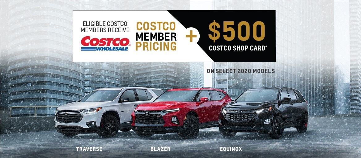 Costco Member Pricing for 2020 Chevrolet, Buick and GMC SUVs