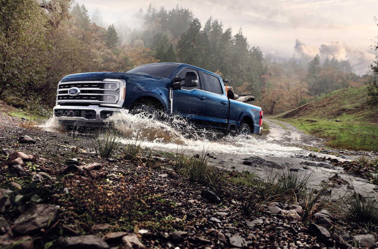 Ford F-250 off-roading