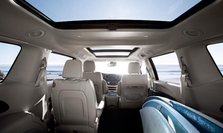 2019 Chrysler Pacifica interior view from back
