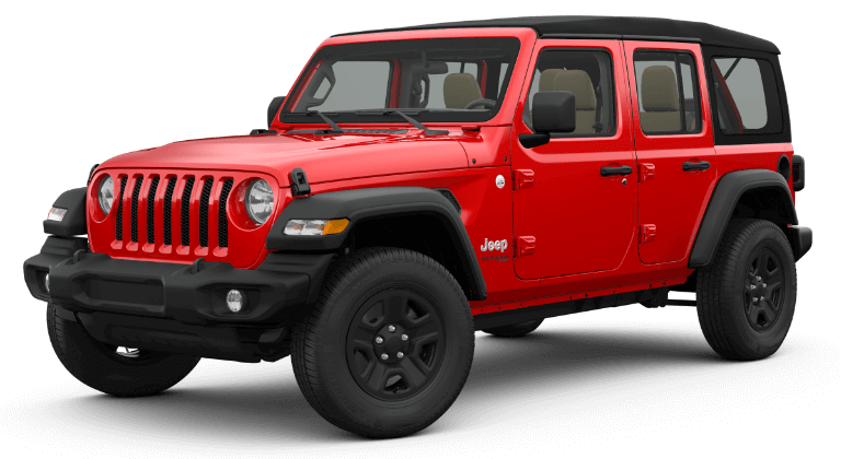 Red 2018 Jeep Wrangler