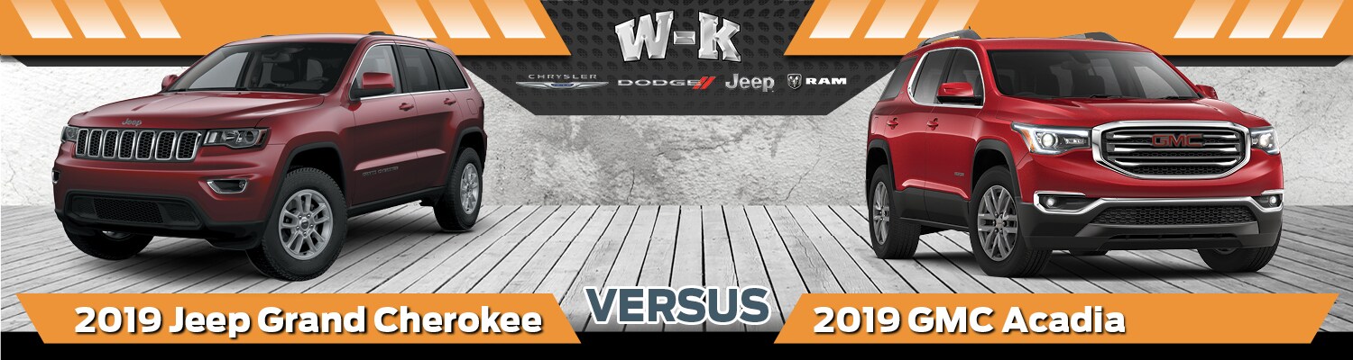 2019 Jeep Grand Cherokee vs. 2019 GMC Acadia