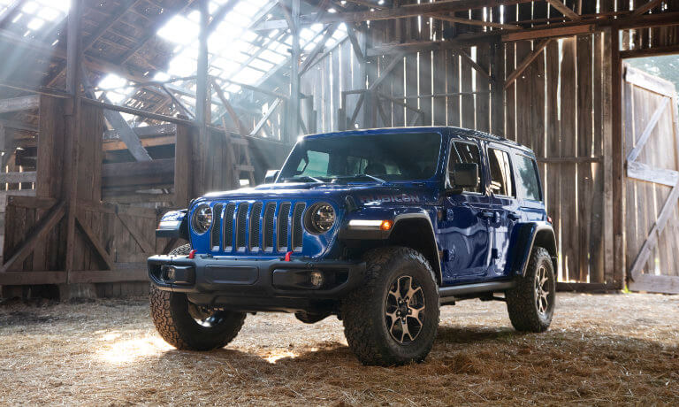 2021 Jeep Wrangler exterior inside barn
