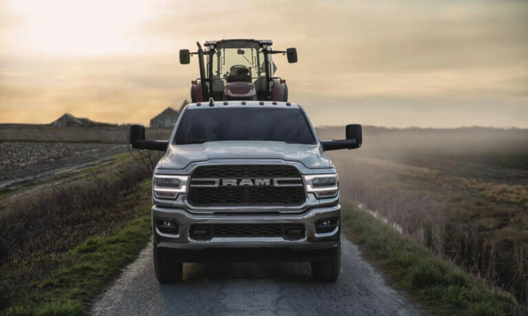 2022 Ram 2500 exterior head on farm road