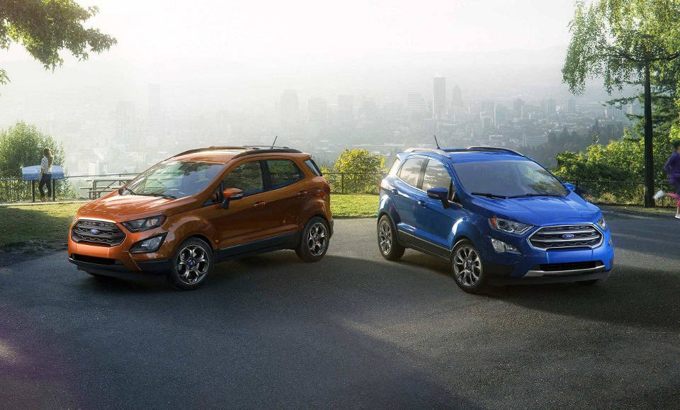 Test Drive an EcoSport with W-K Ford Today! Two 2018 Ford EcoSports parked next to each other