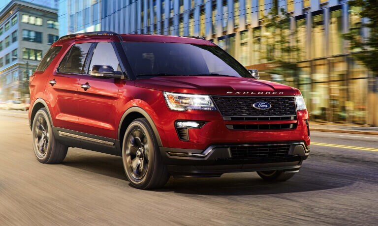 2019 Ford Explorer Driving on City Street