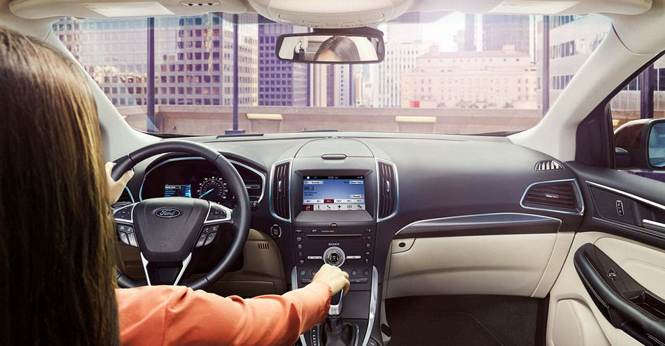 Ford Safety Features The interior features of a 2017 Ford Edge