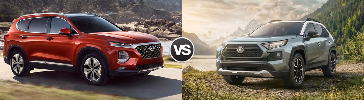 2019 Hyundai Santa Fe vs 2019 Toyota RAV4