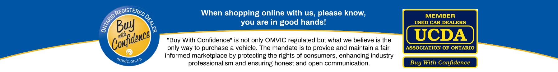 Ontario Vehicle Sales Regulator - Buy with Confidence Ontario Vehicle Sales Regulator - Buy with Confidence