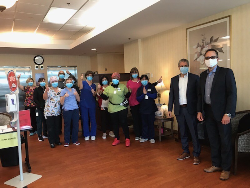 Woodbridge Toyota and Maple Toyota Donate to Long Term Care Facility.JPG