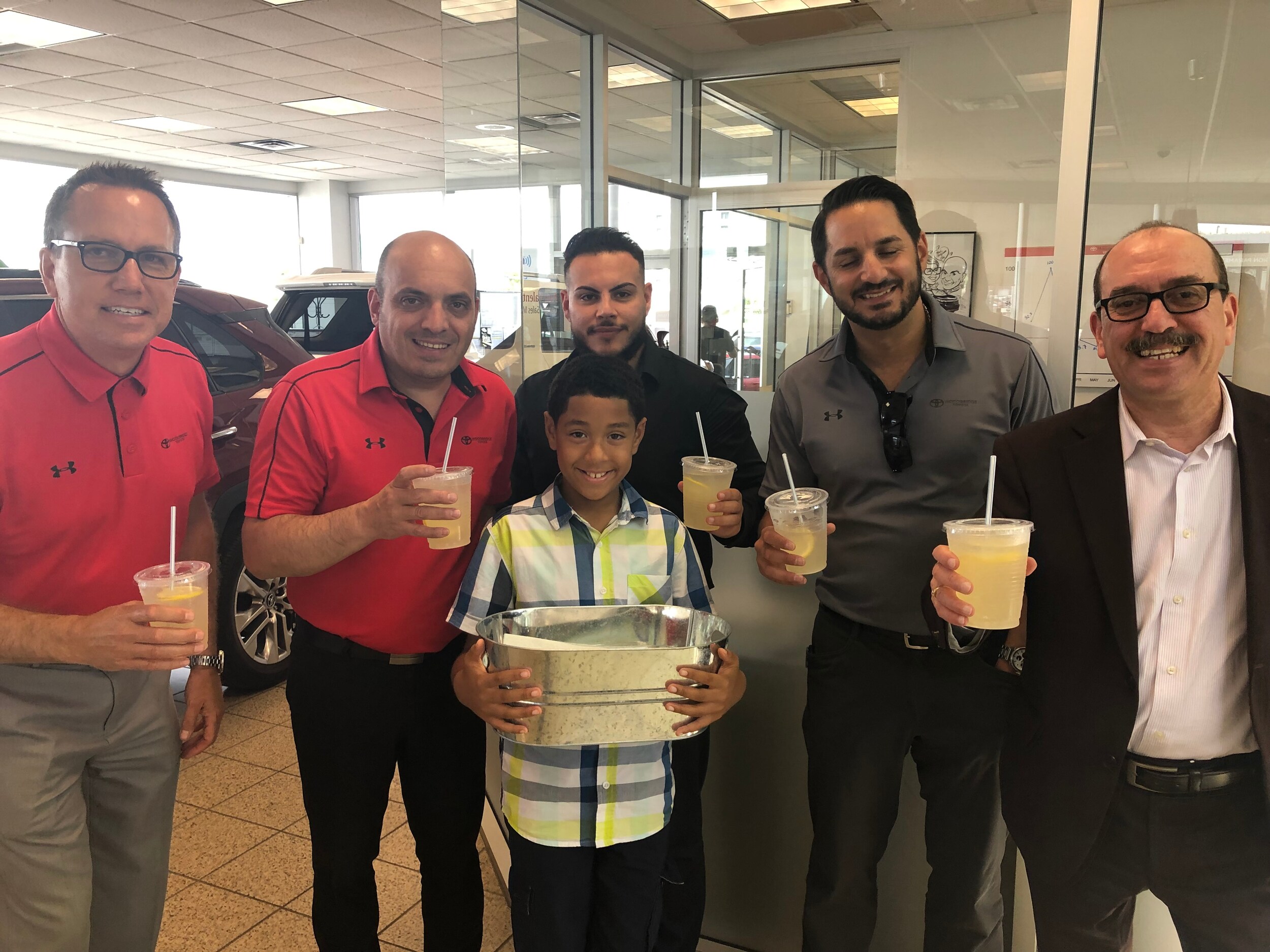 Refreshing lemonade with Nathan and the Woodbridg Toyota Team.jpg
