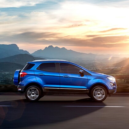 A
new Ford Ecosport on the road near Cincinnati, OH