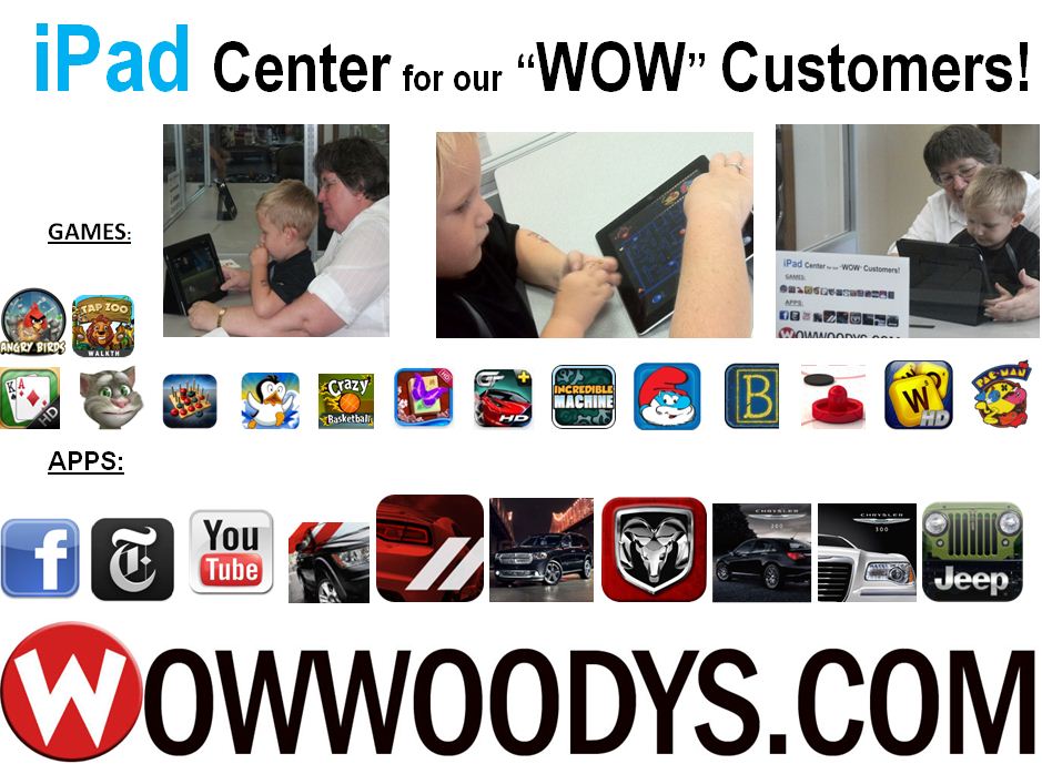 iPad Center at Wowwoodys