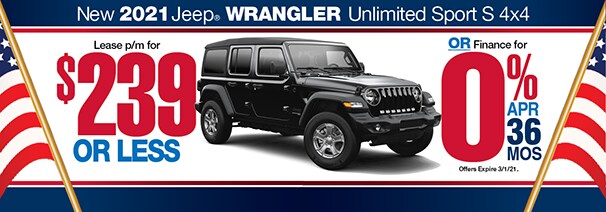 Jeep NJ Dealer Wrangler Special Offer