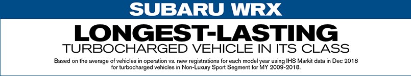 Subaru WRX Longest Lasting Turbocharged Vehicle