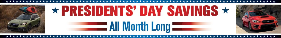 Presidents' Day Savings All Month Long