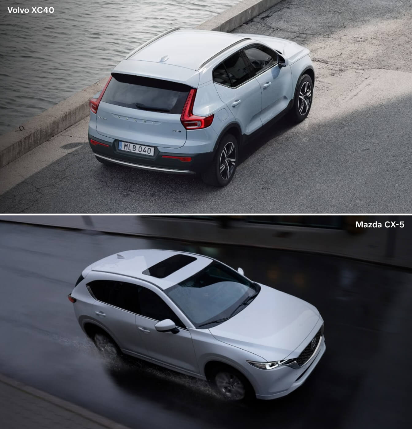 Volvo XC40 vs. Mazda CX-5 Dimensions & Size