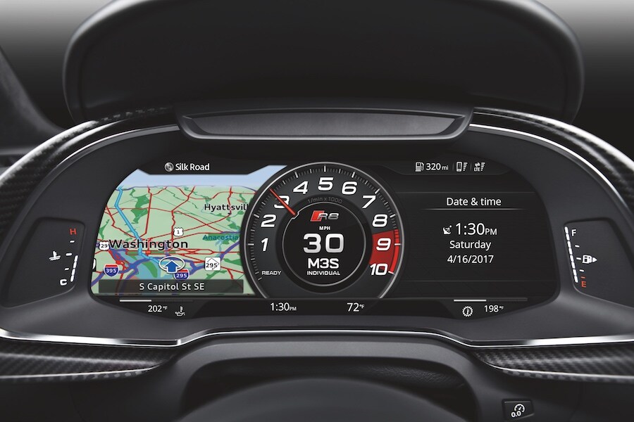 2018 Audi R8 Dashboard Technology