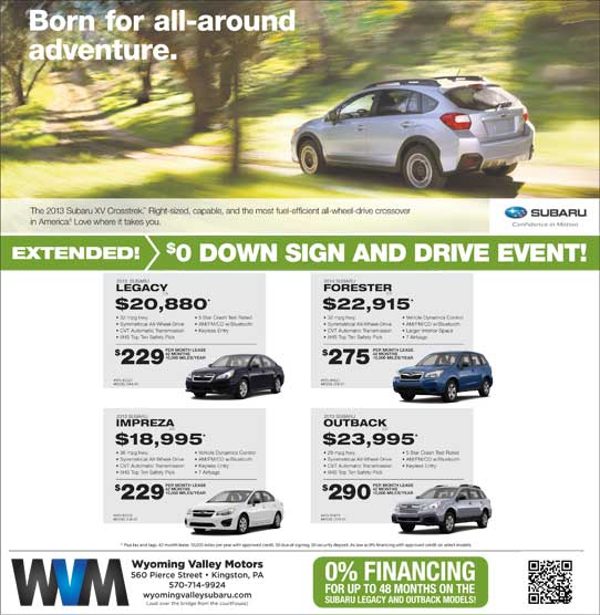 Subaru May Specials Wilkes Barre PA