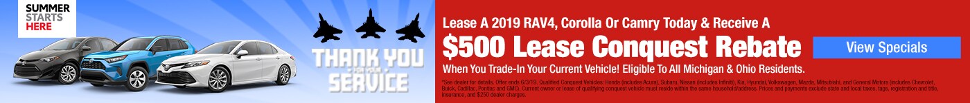 $500 Lease Conquest Rebate