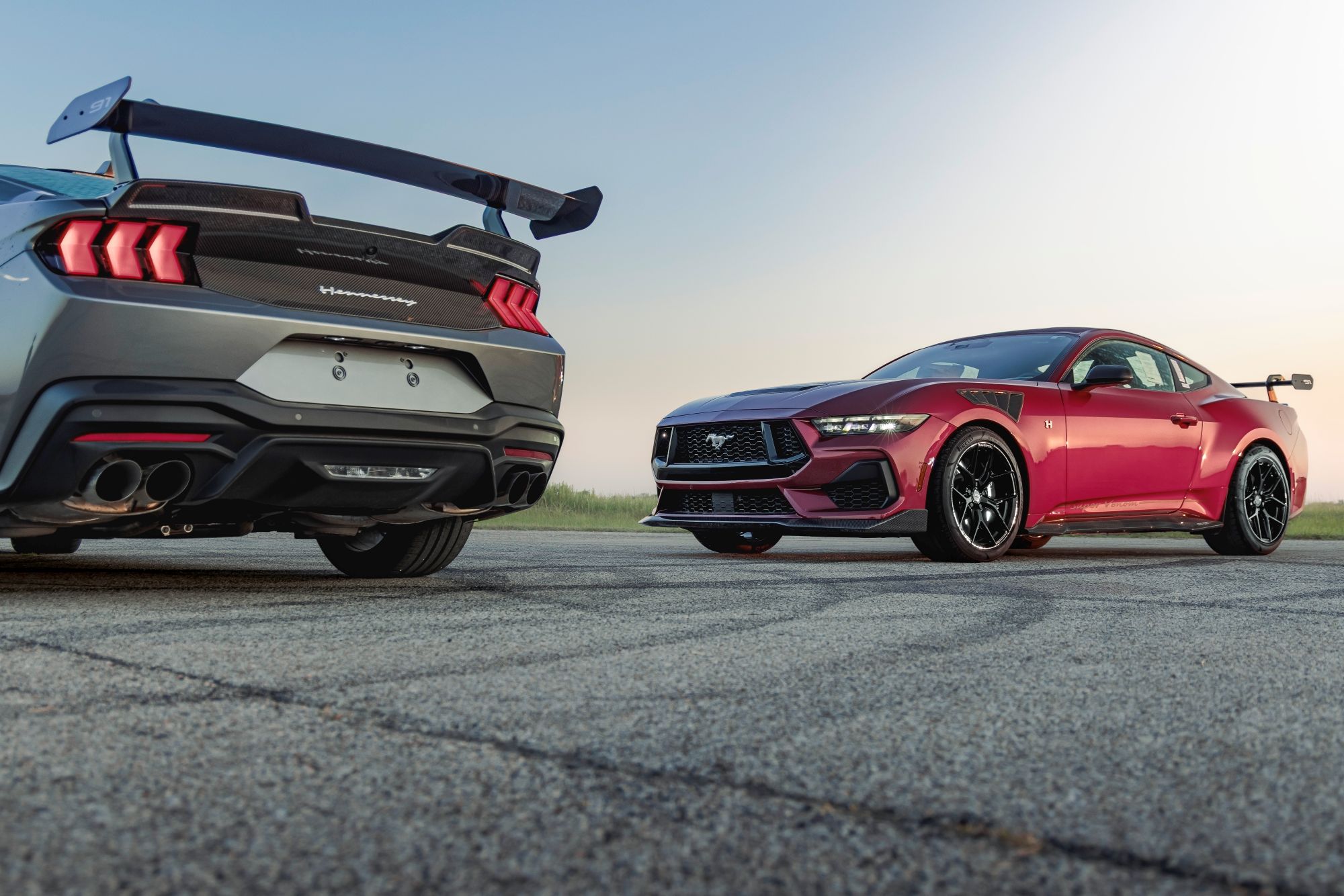 Hennessey performance Mustangs undergoing track testing