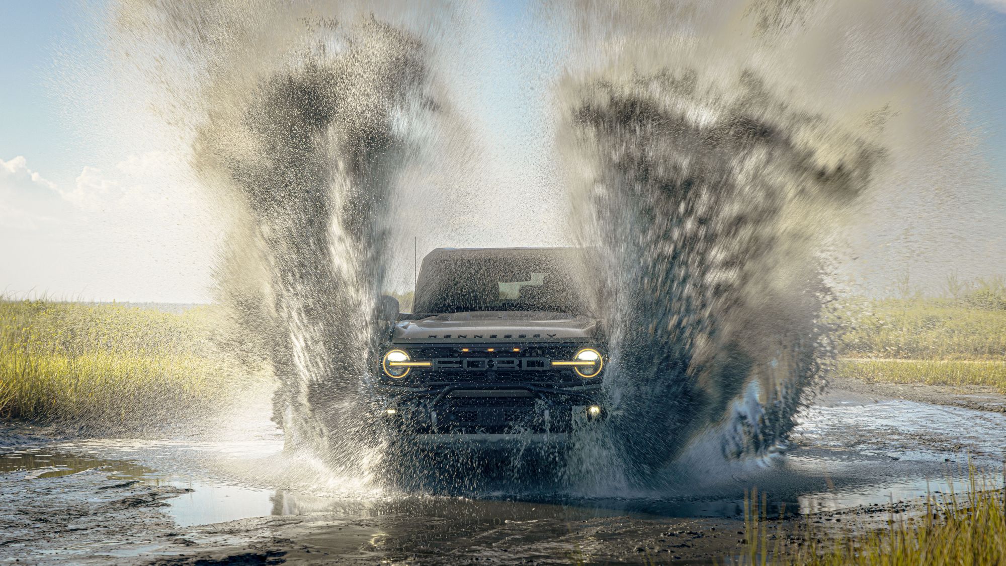 Hennessey-engineered Ford Bronco during off-road performance testing