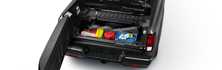 Honda Ridgeline in bed storage Honda Ridgeline in bed storage