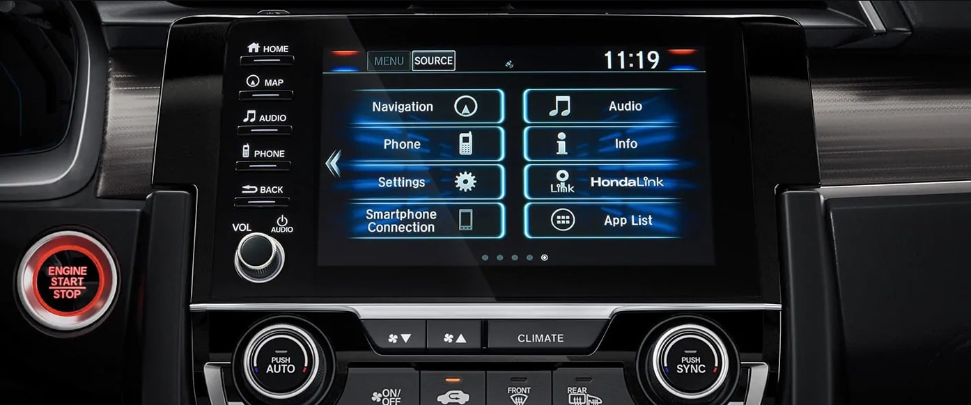 2019 Honda Civic Sport Interior Stereo System Display