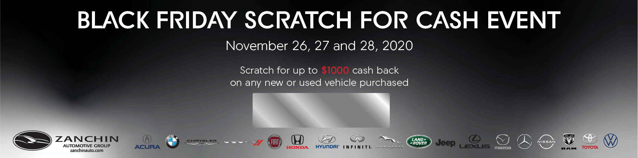 Zanchin Auto Group's Black Friday Event Zanchin Auto Group's Black Friday Event
