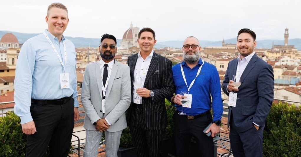 Derrick Jones pictured with other Masters of Care Award Winners - Florence Italy - Zeigler Maserati of Grandville.JPG