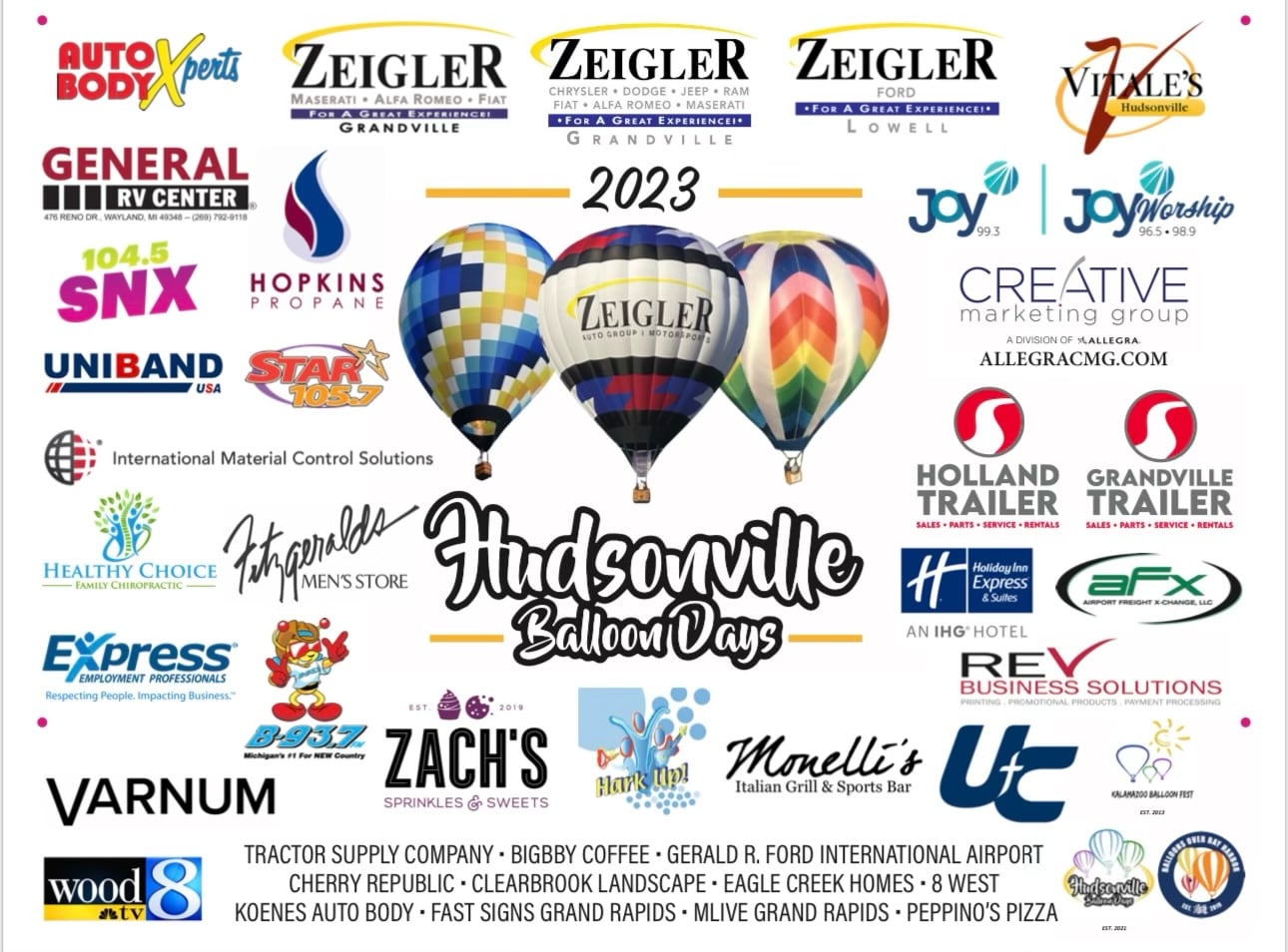 The Third Annual Hudsonville Balloon Days Kicks Off this Weekend, To