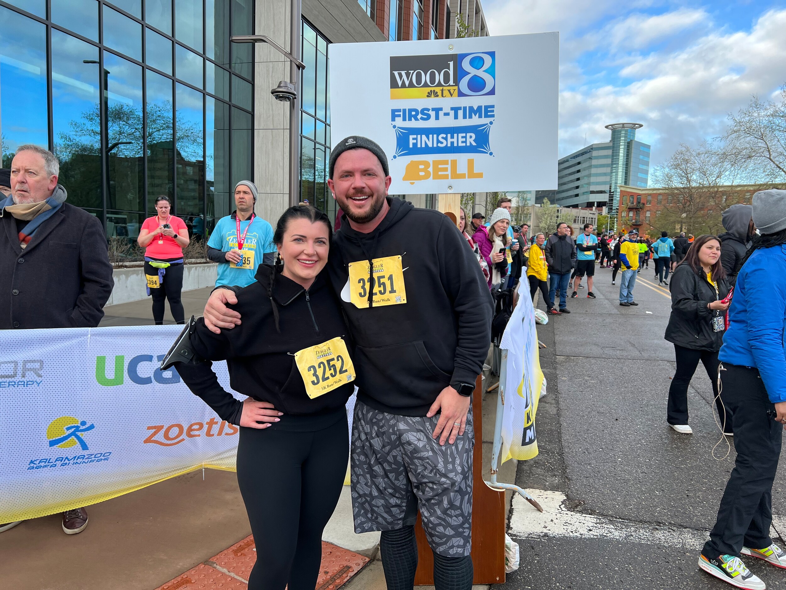 Team Zeigler at the Ring the Bell Sign.jpeg