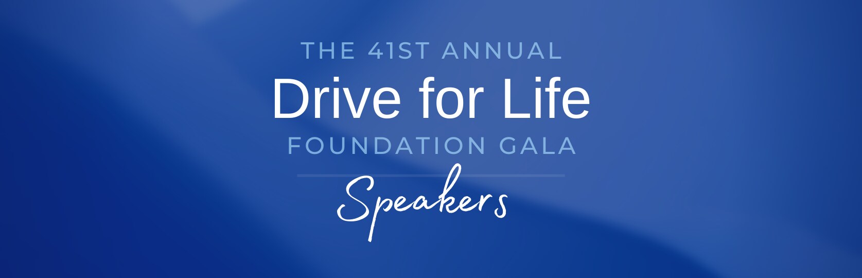 DRIVE FOR LIFE SPEAKERS Drive For Life