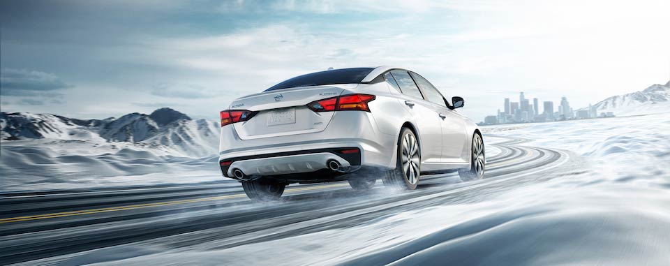 Nissan Altima AWD in the snow
