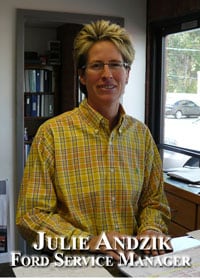 Julie Andzik Ford Sales Manager