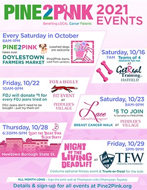 Pine2Pink 2021 events