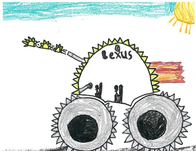 Doylestown 1st Grade 2nd Place Winner - Crusher by Augustus G.