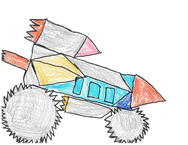 Doylestown Kindergarten 2nd Place Winner - Blind Spot by James W.