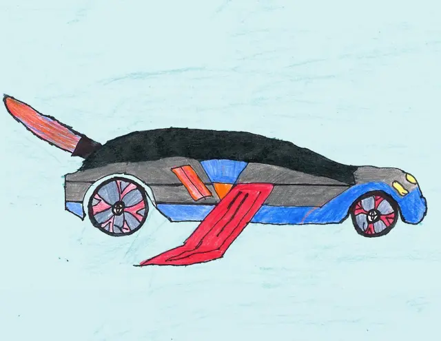 Doylestown 1st Grade 3rd Place Winner - Toyota Sky Rocket by Sam R.