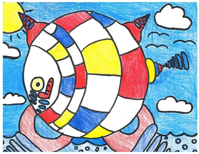 Doylestown 4th Grade 2nd Place Winner - Bubble Bricks by Caroline H.