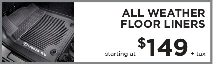 all weather floor liners at Thompson Lexus in Doylestown and Willow Grove