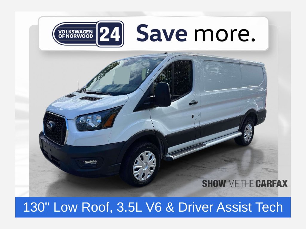 Oxford White 2025 Ford Transit Cargo Van Rear-Wheel Drive