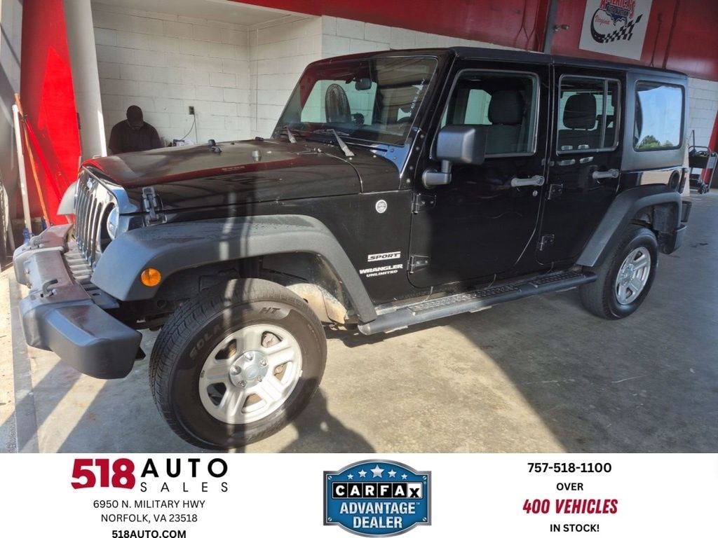 Used 2017 Jeep Wrangler JK Unlimited Sport 4x4 SUV