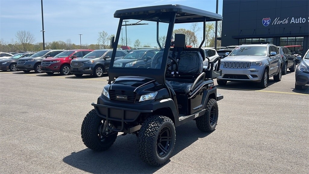 Bintelli Beyond 4PR Lifted Golf Cart in Black at 75 North Auto Sales Lot