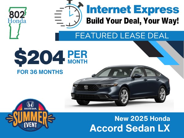 802 Honda Internet Express Specials