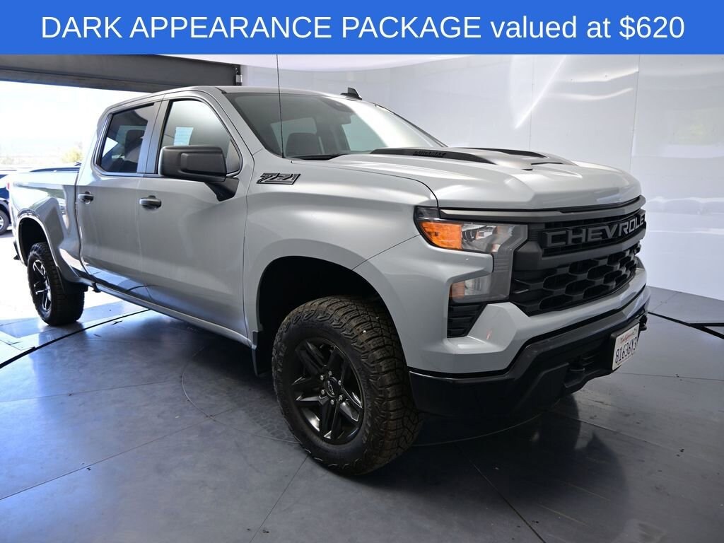 Used 2024 Chevrolet Silverado 1500 Custom Trail Boss Truck Crew Cab