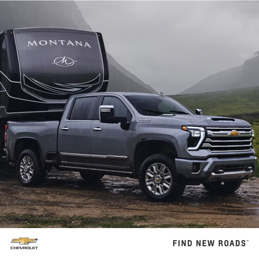 Chevy Silverado HD Towing a Trailer