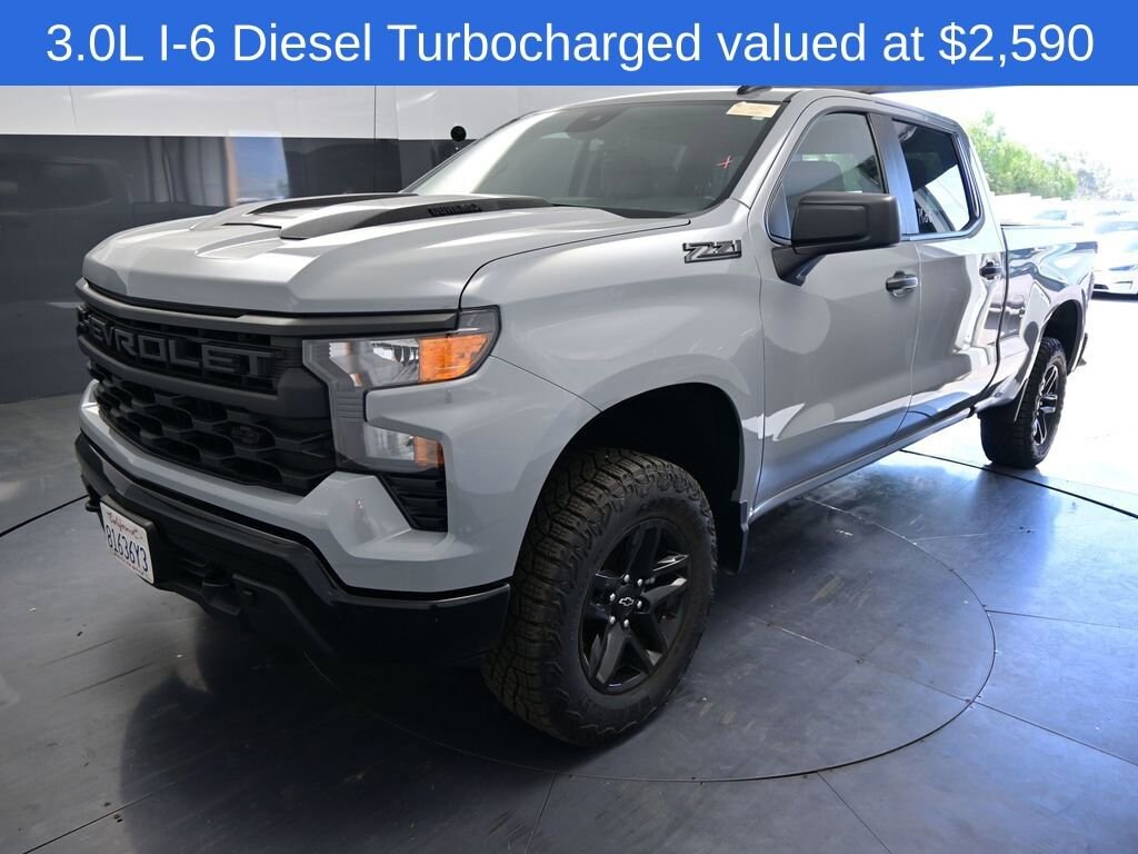 Used 2024 Chevrolet Silverado 1500 Custom Trail Boss Truck Crew Cab
