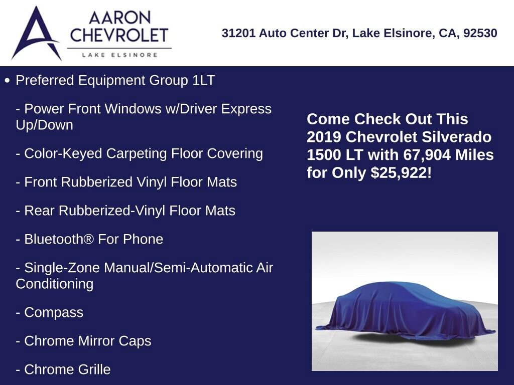 Used 2019 Chevrolet Silverado 1500 LT Truck Crew Cab